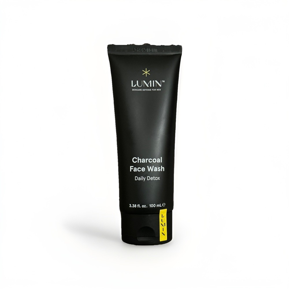 Lumin Men's Charcoal Face Wash Daily Detox 3.38 fl oz 100 mL ~ NEW - No Box